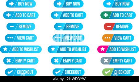 Shopping UI Icons Stock Vector