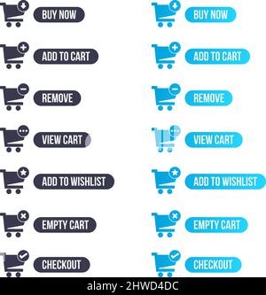 Shopping UI Icons Stock Vector