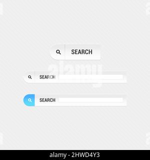 Search Web Buttons Stock Vector