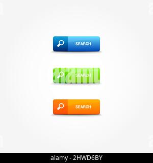 Search Web Buttons Stock Vector