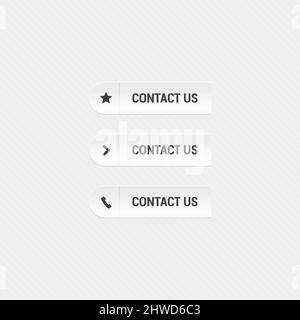 Contact Us Buttons Stock Vector