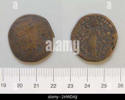 Coin of Maximinus I, Emperor of Rome from Elaea. Ruler: Maximinus I, Emperor of Rome, ca. A.D. 173–238, ruled 235–38 Mint: Elaea Stock Photo