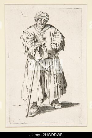 Le mendiant obese aux yeux baisses.  Artist: Unknown After: Jacques Callot, French, 1592–1635 Stock Photo