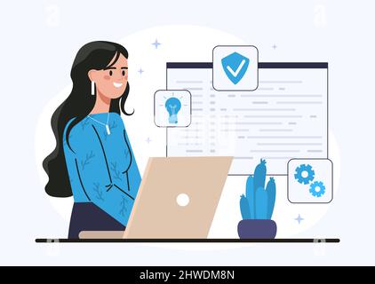 Operating system abstract concept Stock Vector