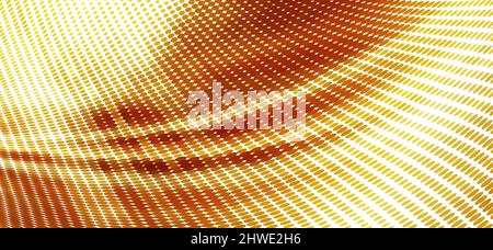 Abstract halftone gold and gamboge texture. Golden and tawny dotted vector graphic background Stock Vector