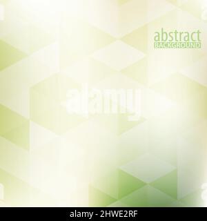 Abstract smaragdine geometric pattern with triangles. Vector graphic background Stock Vector