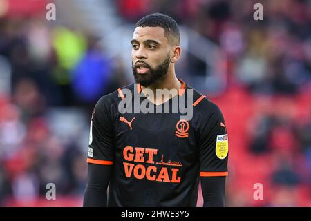 CJ Hamilton #22 of Blackpool during the game Stock Photo - Alamy