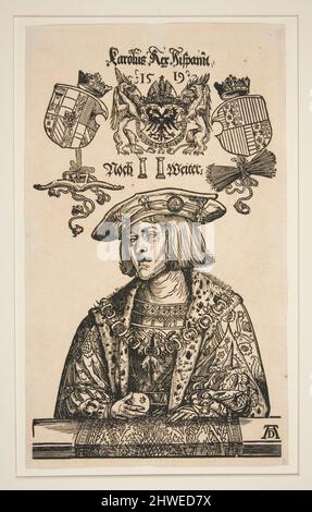 Emperor Charles V of the Holy Roman Empire (1500-1558). Woodcutter: Unknown Stock Photo