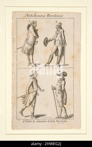 Habillemens Berolinois.  Artist: Daniel Nikolaus Chodowiecki, German, 1726–1801 Stock Photo