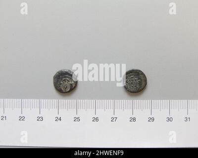 Coin of Alexander Jannaeus from Judaea. Ruler: Alexander Jannaeus, King of Judaea, ca. 127–76 B.C., ruled 103–76 B.C. Mint: Judaea Stock Photo