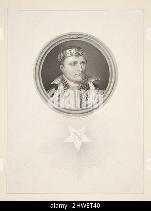 Napoleon as King of Italy.  Artist: Giuseppe Longhi, Italian, 1766–1831 Stock Photo