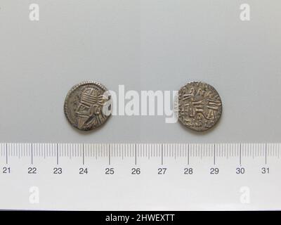 1 Drachm of Artabanus V from Parthia. Ruler: Artabanus IV of Parthia, ruled 213–224 Mint: Parthia Stock Photo