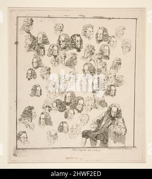 Tot Capita Tot Sensus (Many Heads, Many Opinions). Etcher: Unknown After: Jean Huber, Swiss, 1721–1786 Stock Photo