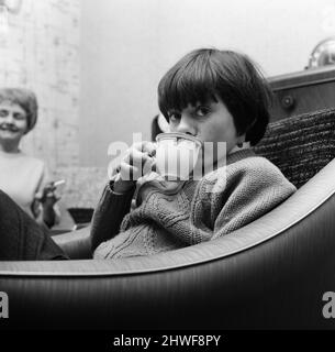 Actor Jack Wild who played the role of the Artful Dodger in the 1968 Lionel Bart musical film Oliver! Pictured at home. 28th February 1969. Stock Photo