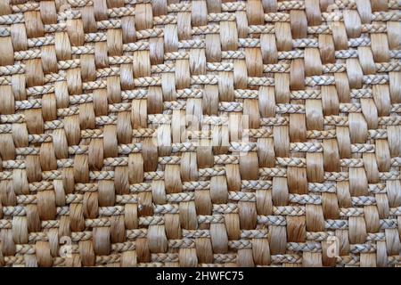 photo of woven wood as background or pattern Stock Photo