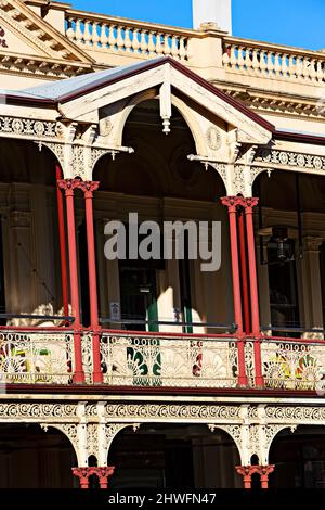 Ballarat Australia /  Ballarat's beautiful Victorian Era buildings in Lydiard Street. Stock Photo