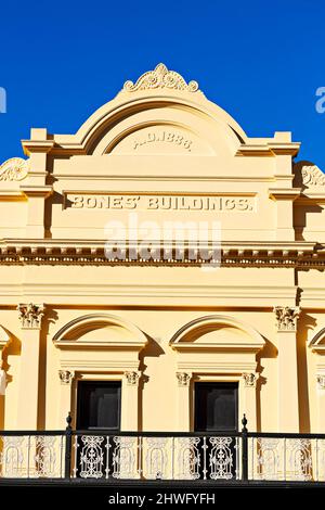 Ballarat Australia /  Ballarat's beautiful Victorian Era Bones Building circa 1886 in Lydiard Street. Stock Photo