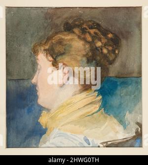 Portrait of Mrs. Abbey.  Artist: Edwin Austin Abbey, American, 1852–1911, M.A. (HON.) 1897 Stock Photo