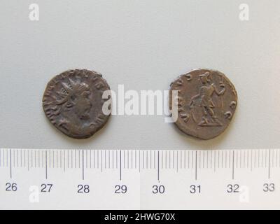 Antoninianus of Tetricus I, Emperor of the Gallic Empire from Unknown . Ruler: Tetricus I, Emperor of Gaul, ca. 213–276, ruled 271–74 Artist: Unknown Stock Photo