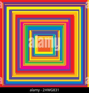Overlapping random squares abstract colorful geometric vector illustration - stock vector illustration, clip-art graphics Stock Vector