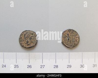 1 Nummus of Constans I, Emperor of Rome from Antioch. Ruler: Constans I, Emperor of Rome, ca. A.D. 323–350, ruled 337–50 Mint: Antioch Artist: Unknown Stock Photo