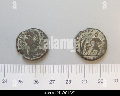 1 Nummus of Constans I, Emperor of Rome from Antioch. Ruler: Constans I, Emperor of Rome, ca. A.D. 323–350, ruled 337–50 Mint: Antioch Artist: Unknown Stock Photo