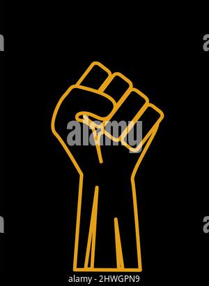 Fist up icon vector illustration Stock Vector