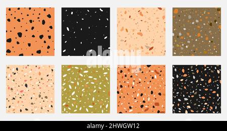 Terrazzo seamless pattern. Imitation of a Venetian stone floor Stock ...