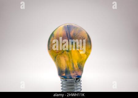 incandescent light bulb burned out Stock Photo