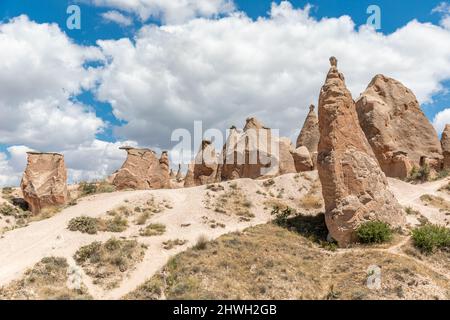 Camel Rock in Devrent Valley, Cappadocia, Devrent Valley, Nevşehir, Turkey. Stock Photo