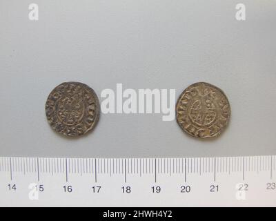 1 Penny of Henry III, King of England from London. Ruler: Henry III, King of England, English, 1207–1272, ruled 1216–72 Mint: London Artist: Unknown Stock Photo