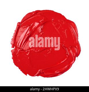 Red Color Smear Red watercolor smear. Red smear isolated on white background Stock ...