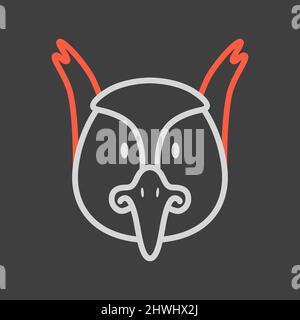 Pheasant icon. Animal head vector. Agriculture sign. Graph symbol for your web site design, logo, app, UI. EPS10. Stock Vector