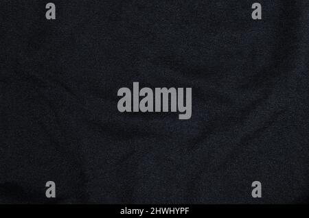 Close-up of dark texture background of black canvas. Stock Photo