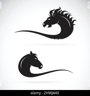 Vector of horse head design on a white background. Easy editable layered vector illustration. Stock Vector