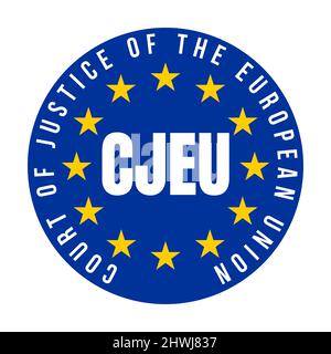 Logo Of The European Court Of Justice Of The European Union With Seat ...