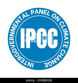 IPCC intergovernmental panel on climate change symbol icon Stock Photo