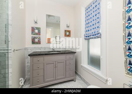 Residential Interior - Bathroom Stock Photo
