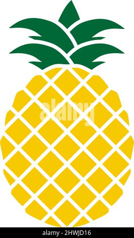 Pineapple icon design template vector isolated illustration Stock Vector