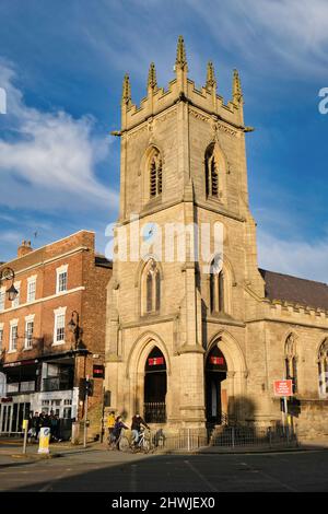 The former St Michael church on the corner of Bridge Street Chester,UK. Stock Photo