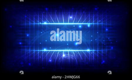 Abstract Computer background. graphic data, technology, decryption, algorithm, encryption and laser grid element. Placeholder, landing page and templa Stock Vector