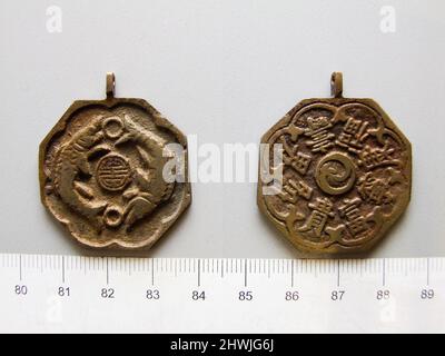 Bronze Charm from Joseon Dynasty.  Mint: Hanyang (Seoul) Artist: Unknown Stock Photo