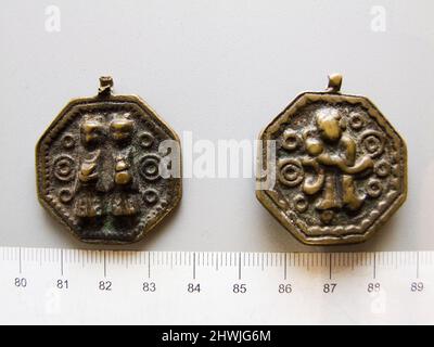 Bronze Charm from Joseon Dynasty.  Mint: Hanyang (Seoul) Artist: Unknown Stock Photo