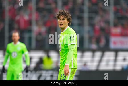 Wolfsburg, Germany, March 5, 2022: Jonas Wind of VfL Wolfsburg during Wolfsburg vs Union Berlin, Bundesliga, at Volkswagen Arena. Kim Price/CSM. Stock Photo