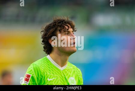 Wolfsburg, Germany, March 5, 2022: Jonas Wind of VfL Wolfsburg during Wolfsburg vs Union Berlin, Bundesliga, at Volkswagen Arena. Kim Price/CSM. Stock Photo