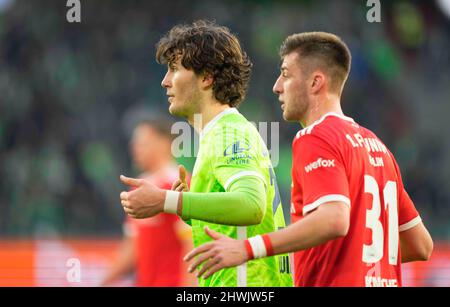 Wolfsburg, Germany, March 5, 2022: Jonas Wind of VfL Wolfsburg during Wolfsburg vs Union Berlin, Bundesliga, at Volkswagen Arena. Kim Price/CSM. Stock Photo