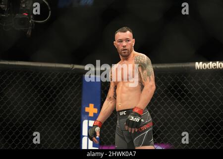 Las Vegas, Nevada, USA. 05th Mar, 2022.  Colby Covington at T-Mobile Arena for UFC 272: Covington vs Masvidal on March 5, 2022, in Las Vegas, NV, United States. (Credit Image: © Louis Grasse/PX Imagens via ZUMA Press Wire) Credit: ZUMA Press, Inc./Alamy Live News Stock Photo