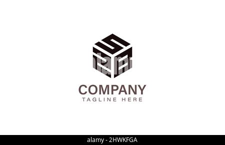 Letter SZB Logo, Three Letter Logo, Alphabet S Z B Hexagon Shape Vector Icon Template Stock Vector