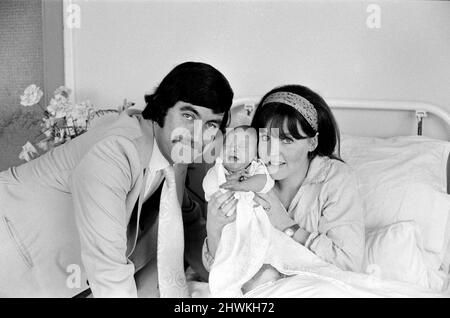 Actress Pauline Collins and her husband, actor John Alderton, have a new baby daughter. Catherine Bridie was born on the 9th February at St Teresa's Nursing Home, Wimbledon.  15th February 1973. Stock Photo