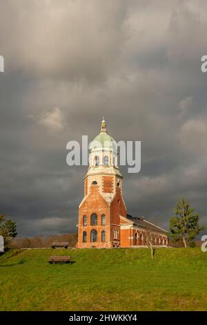 Royal Victoria Chapel, in the grounds of the Royal Victoria Country Park, Netley, Southampton. Stock Photo